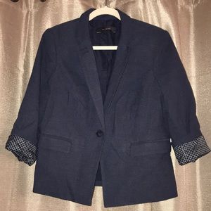 The Limited Blue Print Blazer